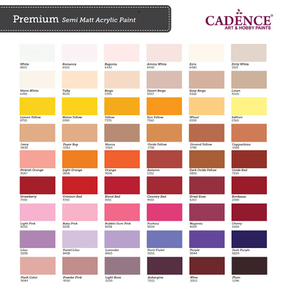 Акриловая краска «Premium Acrylic Paint» Cadence (цвета в ассорт.), 25 ml - фото 2
