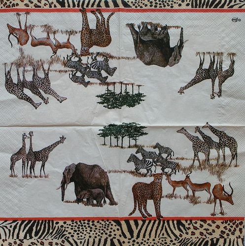 Салфетка Африканские животные