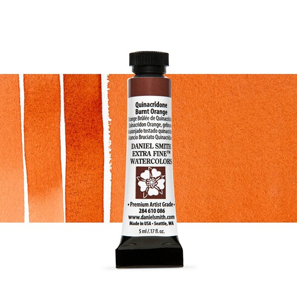 Акварельная краска Daniel Smith, туба, 5мл. Цвет: Quinacridone Burnt Orange s2