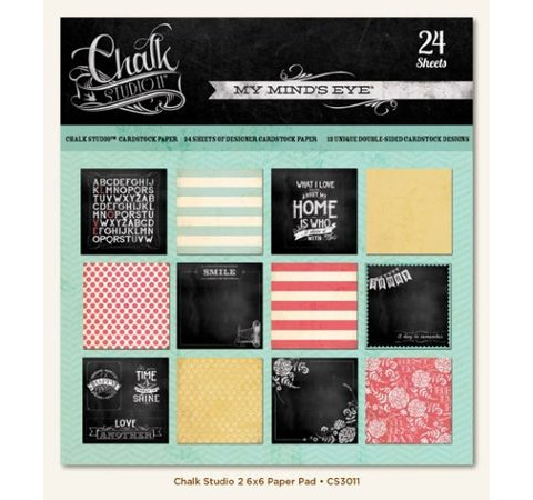 Набор бумаги 15х15 см Chalk Studio 2, 24л.
