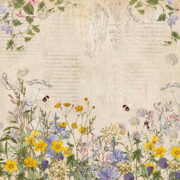 Набор скрапбумаги Summer botanical diary 30,5x30,5 см 10 листов - фото 9