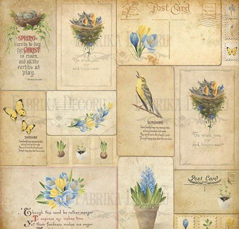 Набір паперу для скрапбукінгу "Botany Spring" 30,5*30,5 см, 12л. Фабрика Декору  - фото 2