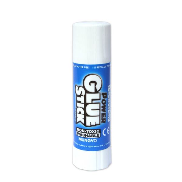 Клей-олівець Power Glue Stick, Білий, 8г Mungyo