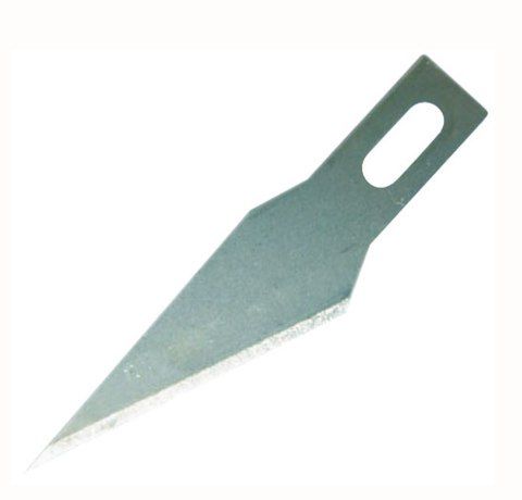 Леза змінні для ножа (для трафаретних, цангових ножів), розм. 0,5х6х39мм, 6 шт/уп., у пласт. пен. 