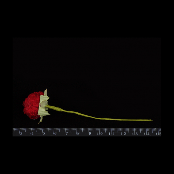 Букетик искусственных цветочков с тычинками 6 шт/уп., БОРДОВЫЕ - фото 2