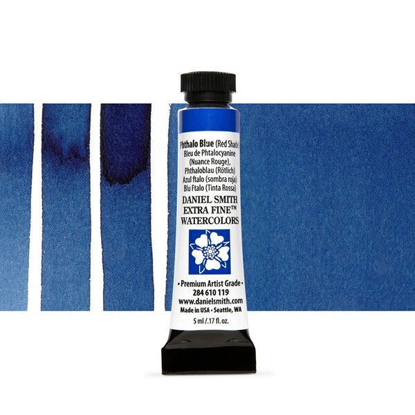 Акварельна фарба Daniel Smith, туба, 5мл. Колір: Phthalo Blue (Red Shade) s1 