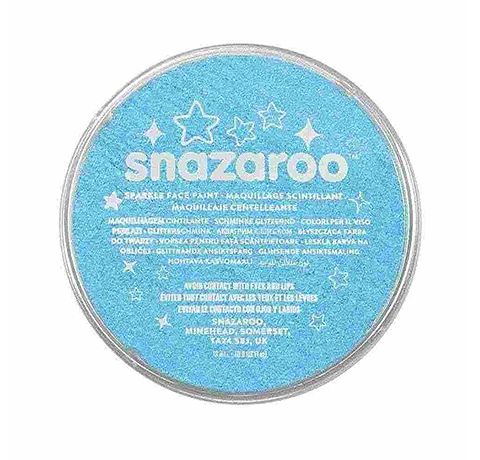 Фарба для бодіарту перламутровий Snazaroo Sparkle, блакитний, 18 ml 