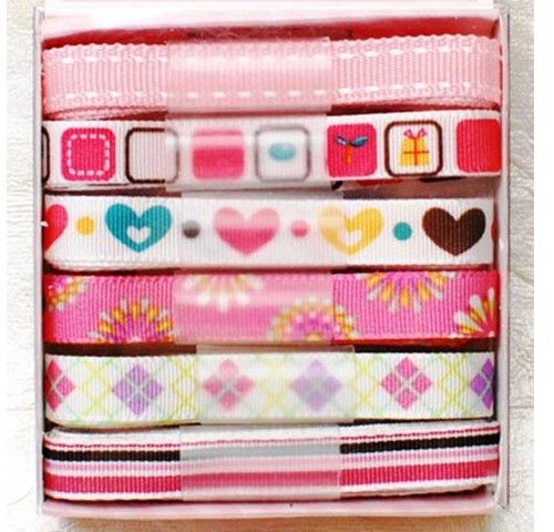 Набор лент из ткани «Сладости», 6 шт.*1 м., Fantasia