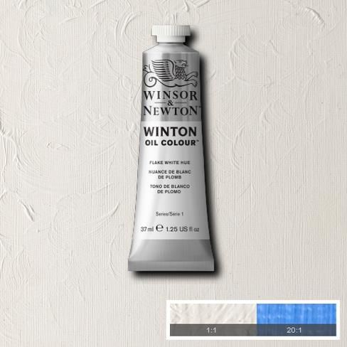 Олійна фарба Winton від Winsor & Newton, 37мл. Колір: Flake White Hue 
