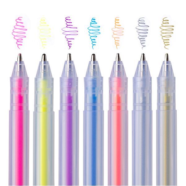 Ручки гелевые YES "Oh My Rainbow!", неоновые, набор 7 шт/уп. - фото 3