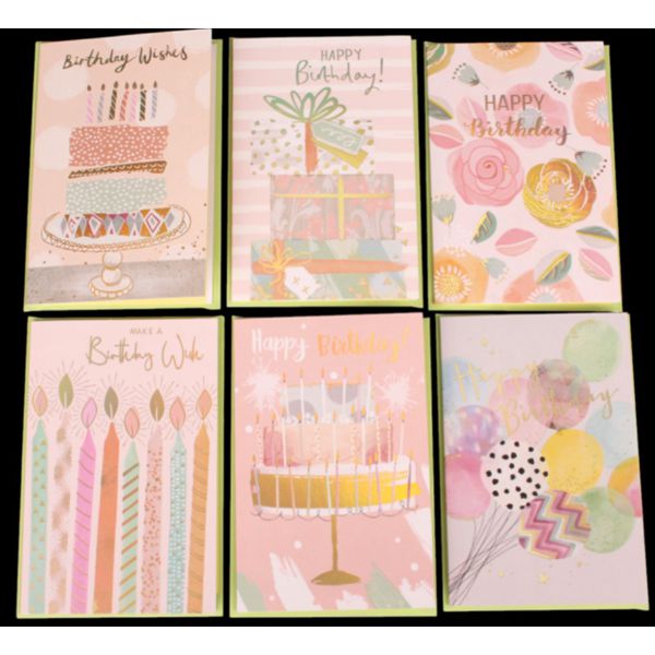 Поздравительная открытка «Happy Birthday, Birthday Wishes..»+конверт и вкладыш, 15х10 см - фото 1