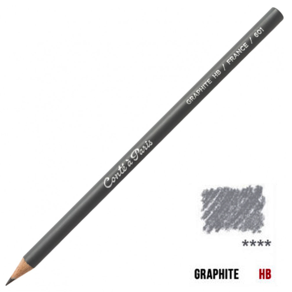 Карандаш для экскизов Black lead pencil, Graphite Conte, HB