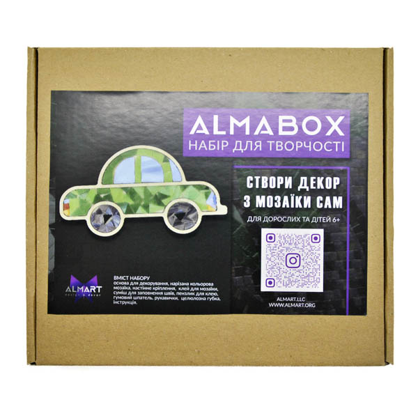 Набір для декорування мозаїкою ALMABOX «Машинка» 