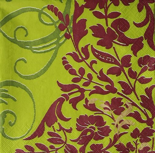 Салфетка Орнамент Бордовый