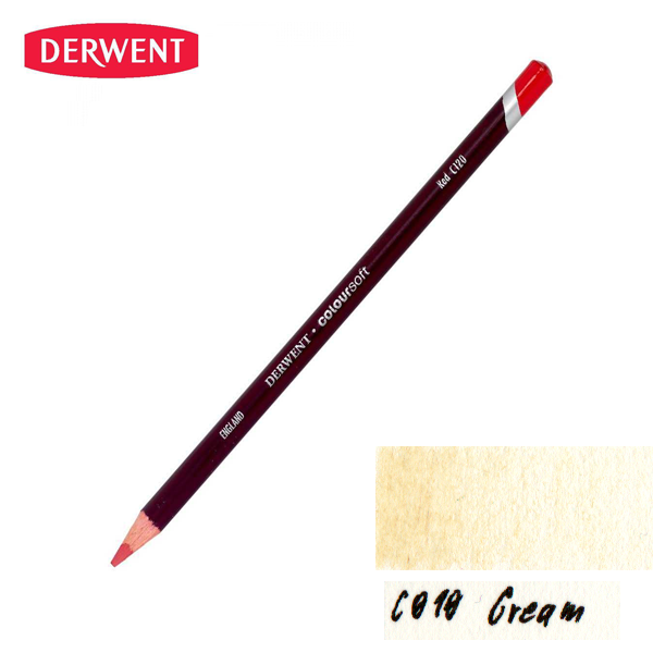 Олівець кольоровий Derwent Coloursoft (С010), Кремовий. 