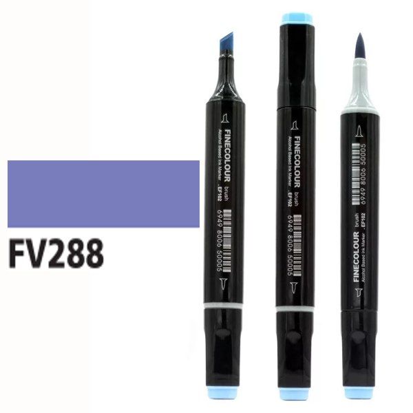 Маркер спиртовий Finecolour Brush 288 флуоресцентний фіолетовий FV288 