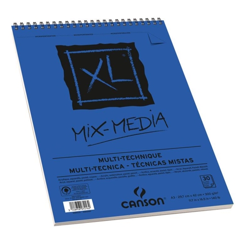 Альбом на спирали XL Mix Media (30 л.), 300 g, A4 Canson