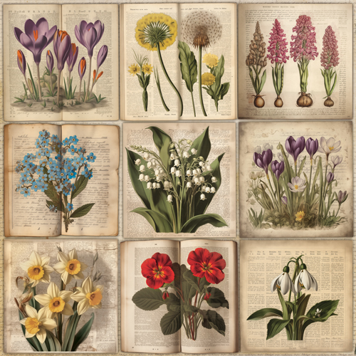 Набор бумаги для скрапбукинга «Spring botanical story» 20*20 см, 10л - фото 4