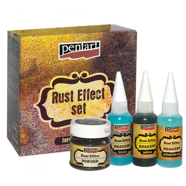 Набор материалов для создания эффекта Ржавчины Rust Effect Set Pentart (34114) 