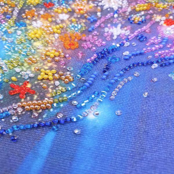 Набор-миди для вышивки бисером на натуральном художественном холсте «Мечтатель», 20х20 см - фото 5