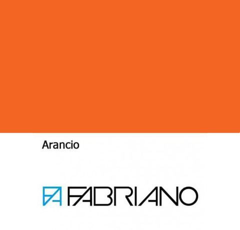 Папір для дизайну Fabriano Colore B2 (50*70 см) 200г/м2, дрібне зерно, №28 ARANCIO (Помаранчевий) 