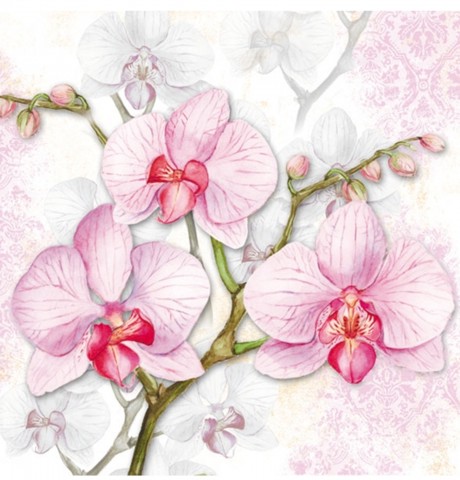 Салфетка Розовые Орхидеи