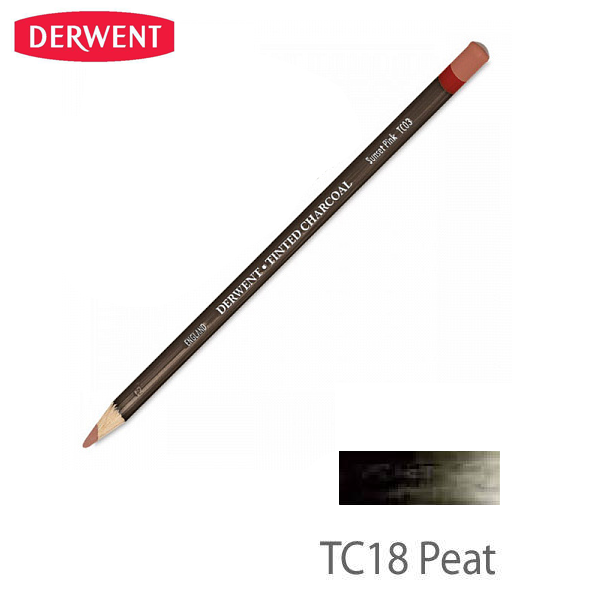 Карандаш угольный Derwent Tinted Charcoal, (TC18) торф.