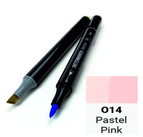 Маркер SKETCHMARKER BRUSH, цвет ПАСТЕЛЬНЫЙ РОЗОВЫЙ (Pastel Pink) 2 пера: долото и мягкое, SMB-O014