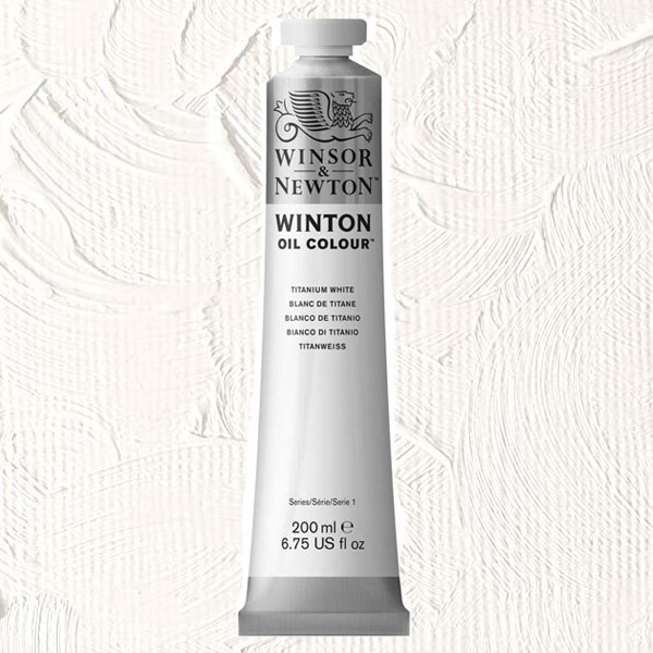 Масляная краска Winton от Winsor&Newton, 200мл. №644 Белила Титановые
