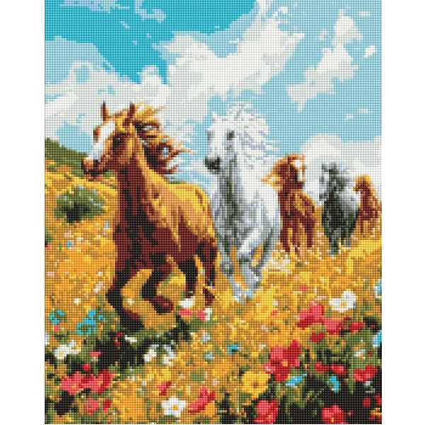 Алмазна мозаїка Ідейка «Польова гармонія», 40x50 см, полотно на підрамнику