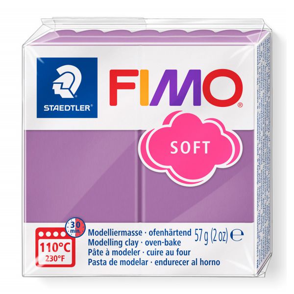 Пластика «FIMO Soft», 57 г. Колір: Чорничний коктейль - фото 1