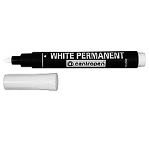 Centropen Маркер White Permanent (8586) 2.5 мм, Білий. 