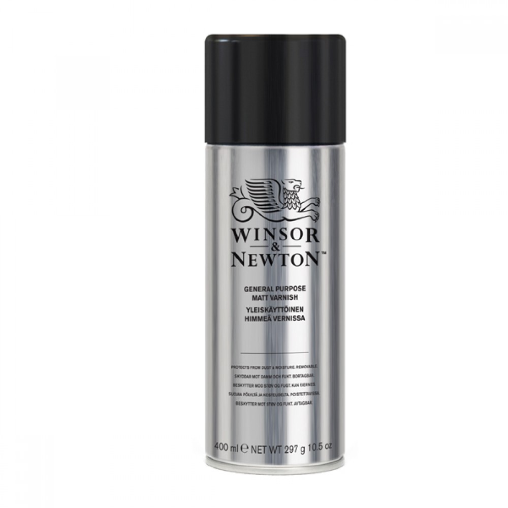 Лак матовый универсальный Winsor Professional matt varnish spray, 400 ml (аэрозоль)