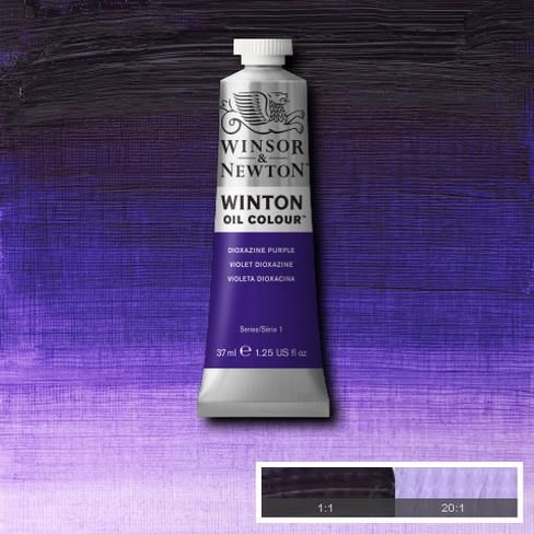 Масляная краска Winton от Winsor & Newton, 37 мл. Цвет: DIOXAZINE PURPLE