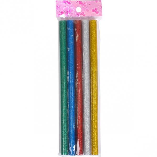 Набор разноцветных клеевых стержней для термопистолета (диаметр 11 мм), 20 см. 5 шт.