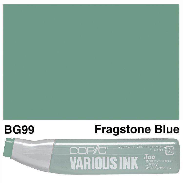 Чернила для маркеров Copic Various Ink, #BG-99 Flagstone blue (Болотно-синий)