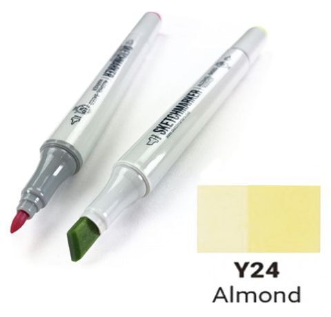 Маркер SKETCHMARKER, цвет МИНДАЛЬНЫЙ (Almond) 2 пера: тонкое и долото, SM-Y024