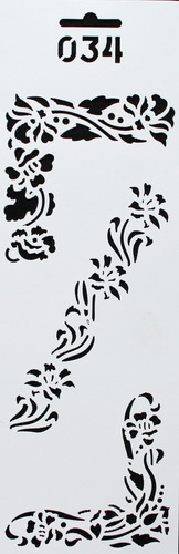 Трафарет многоразовый «Растительные орнаменты» 034