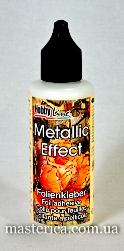 Клей-мордан рельефный 3D «Metallic Effect» Hobby Line для потали и металлической фольги, 50 ml