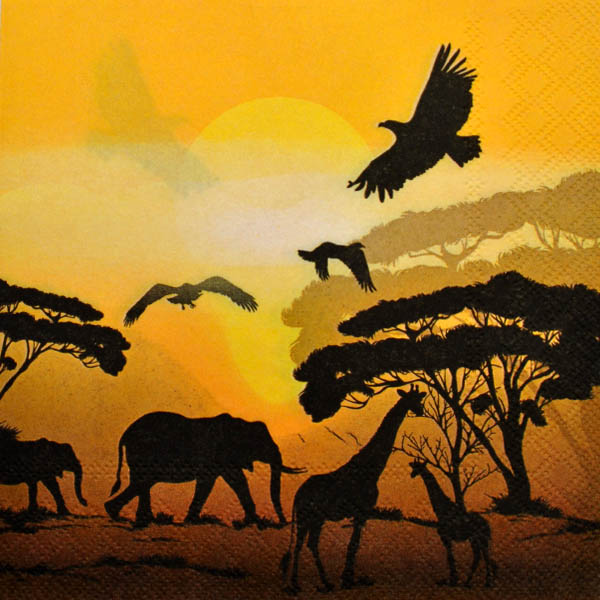Серветка Африканські тварини-3 
