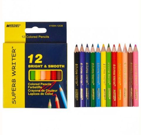 Набір кольорових олівців Marco, SUPERB WRITER, 12 шт. 