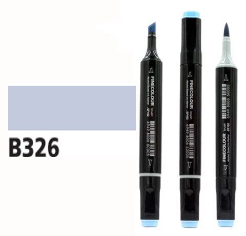 Маркер спиртовий Finecolour Brush 326 сірувато-лавандовий B326 