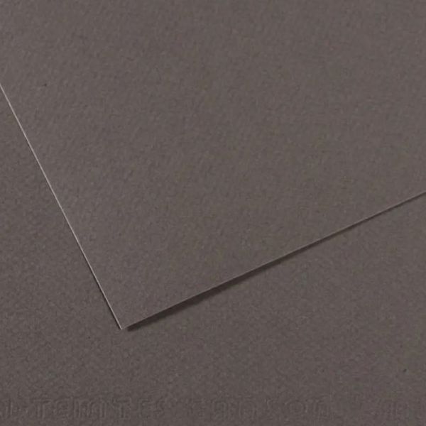 Бумага для пастели Canson Mi-Teintes 160 гр, A4, 345 ТЕМНО-СЕРЫЙ (Dark gray)