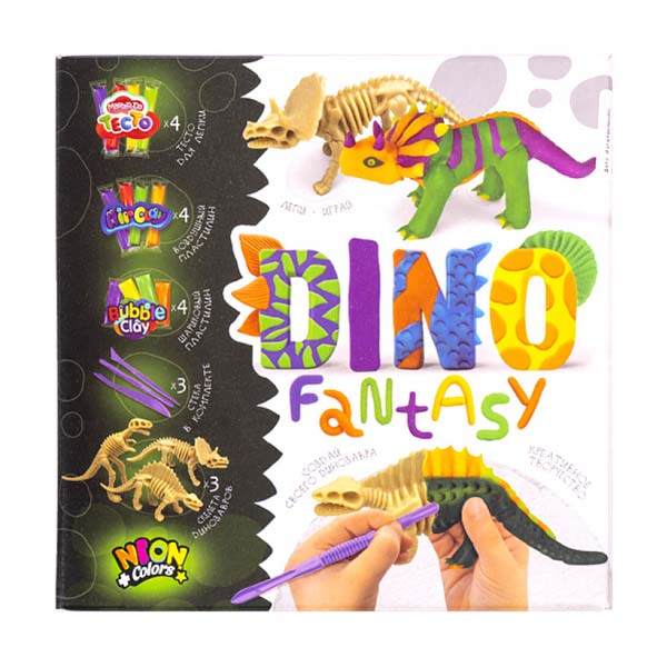 Набор креативного творчества DINO Fantasy (пластилин, стеки, скелеты динозавров) - фото 1