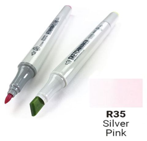 Маркер SKETCHMARKER, колір СРІБНО-РОЖОВИЙ (Silver Pink) 2 пера: тонке та долото, SM-R035 