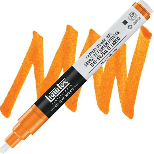 Liquitex акриловий маркер Paint Marker 2мм, #720 Cadmium Orange Hue (Кадмій оранжевий) 