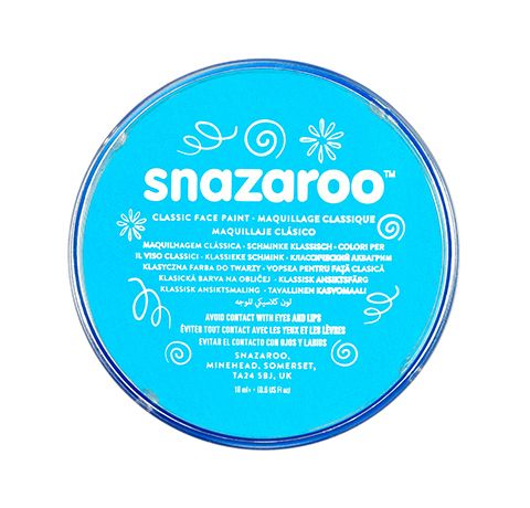 Аквагрим для лица и тела Snazaroo Classic, бирюзовый, 18 ml, №488