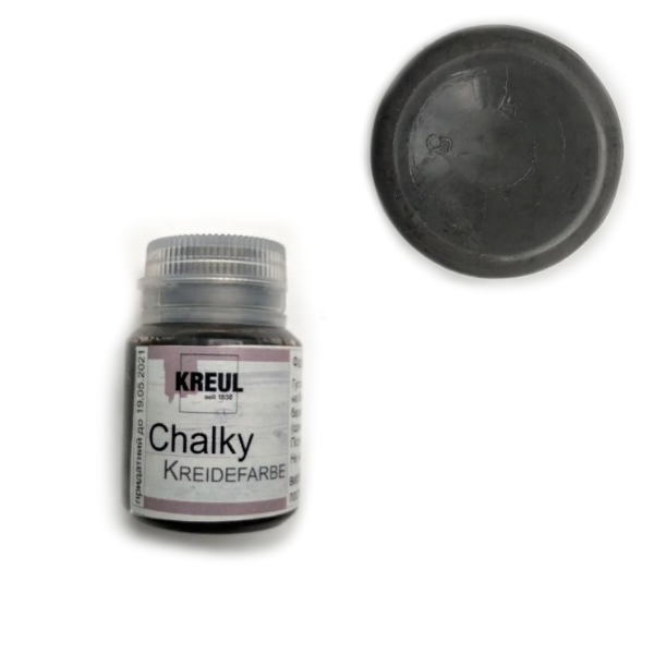 Меловая краска Kreul Chalky Chalk 20 ml на водн.осн., СЕРЫЙ ВУЛКАНИЧЕСКИЙ