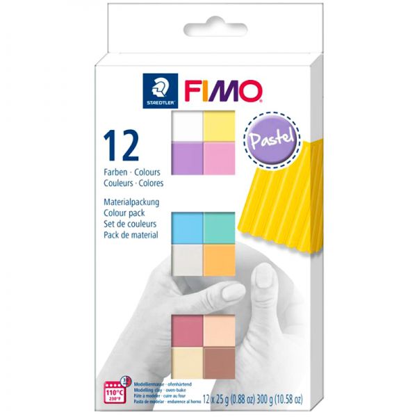 Набор полимерной глины FIMO «Pastel Colours», 12х25 гр
