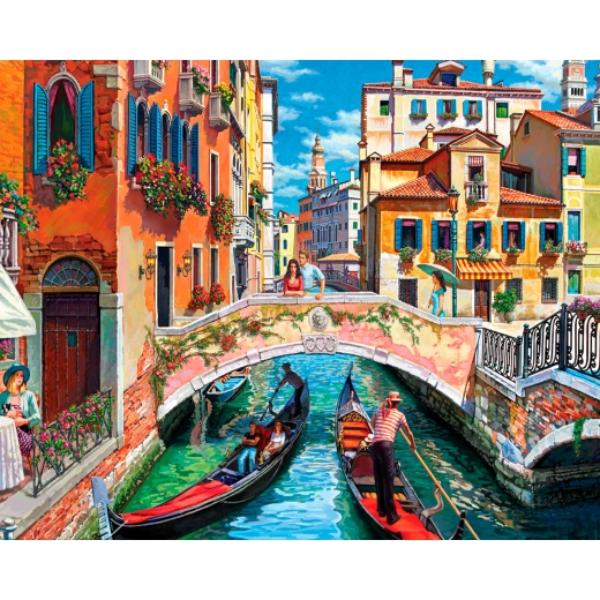 Алмазная мозаика на подрамнике SANTI «Венецианское лето», 40х50 см - фото 1